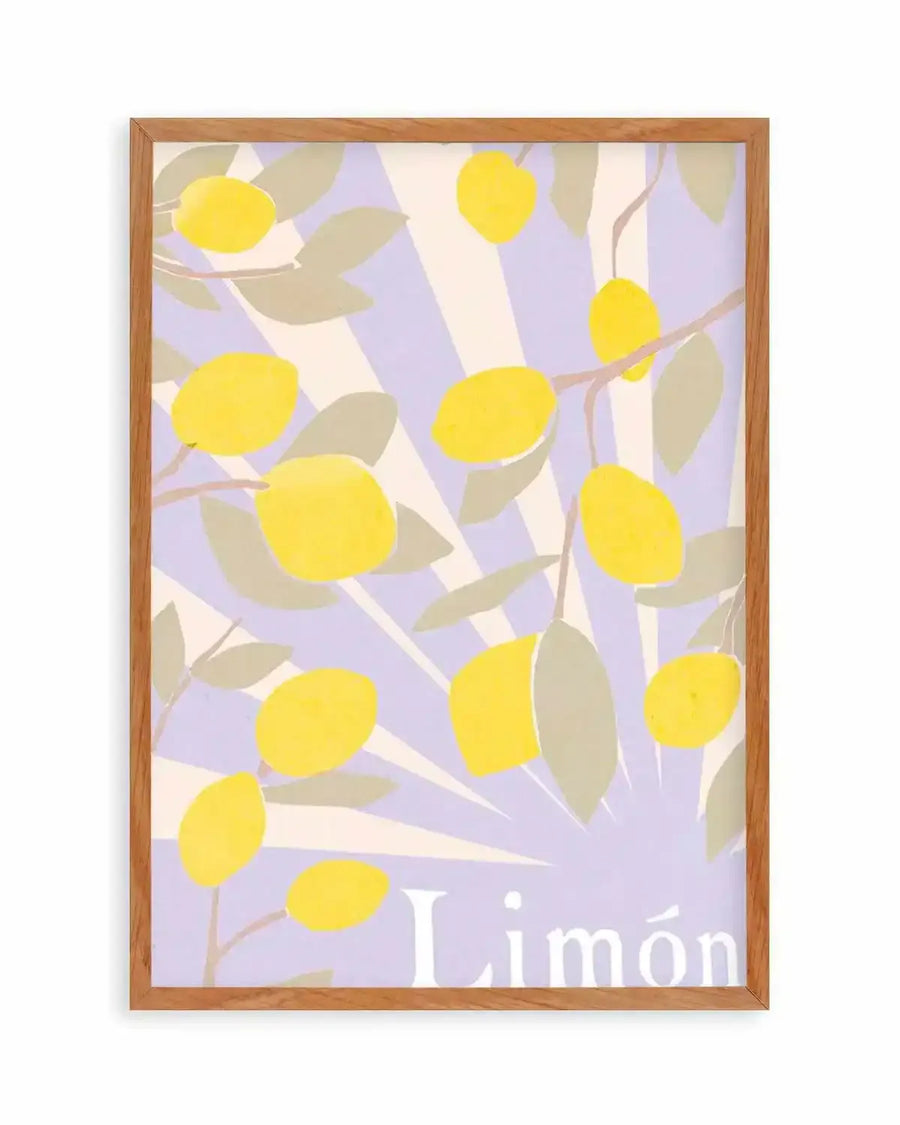 Limon en Violeta I Art Print from Olive et Oriel where you can shop wallpaper and artworks online