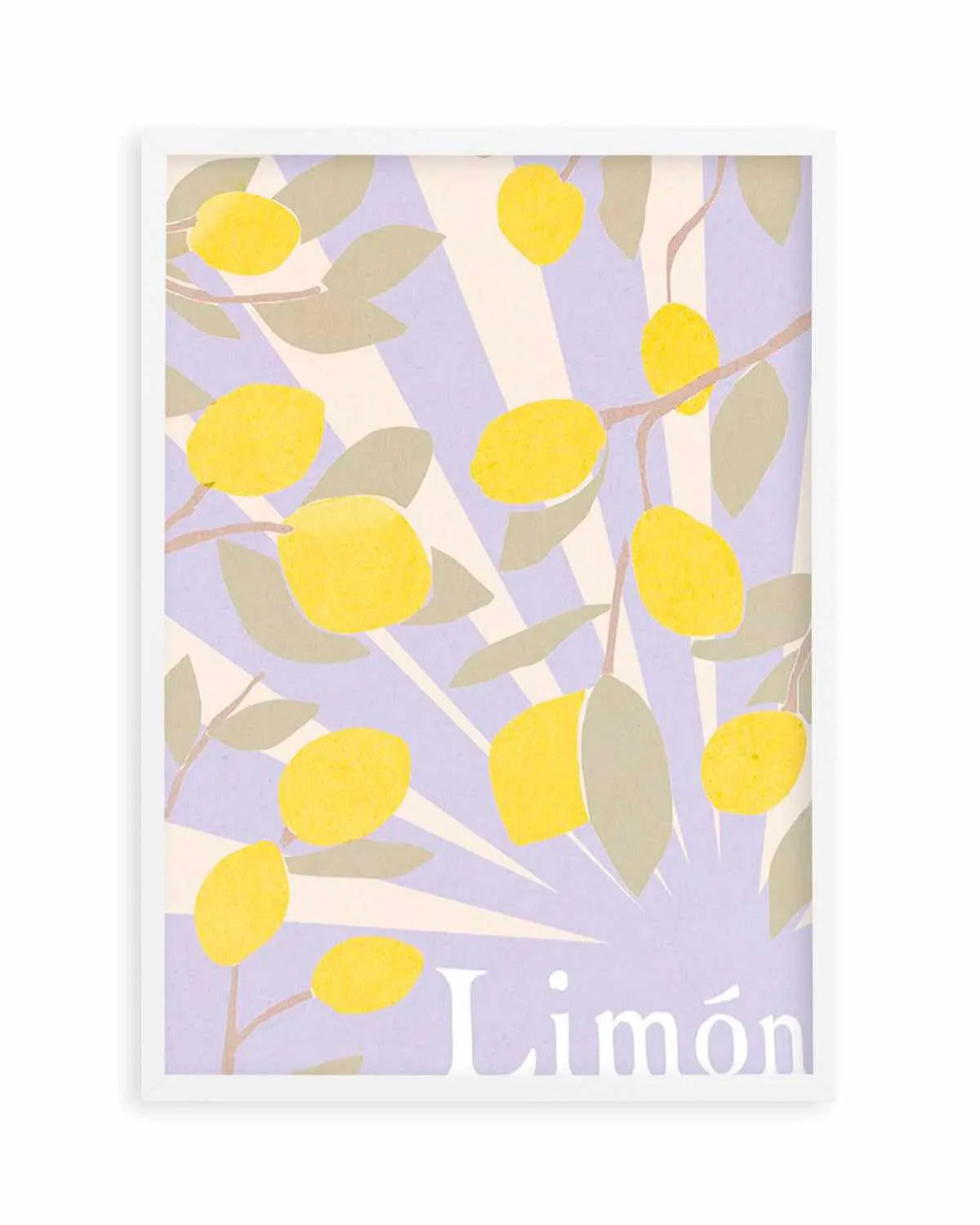 Limon en Violeta I Art Print from Olive et Oriel where you can shop wallpaper and artworks online