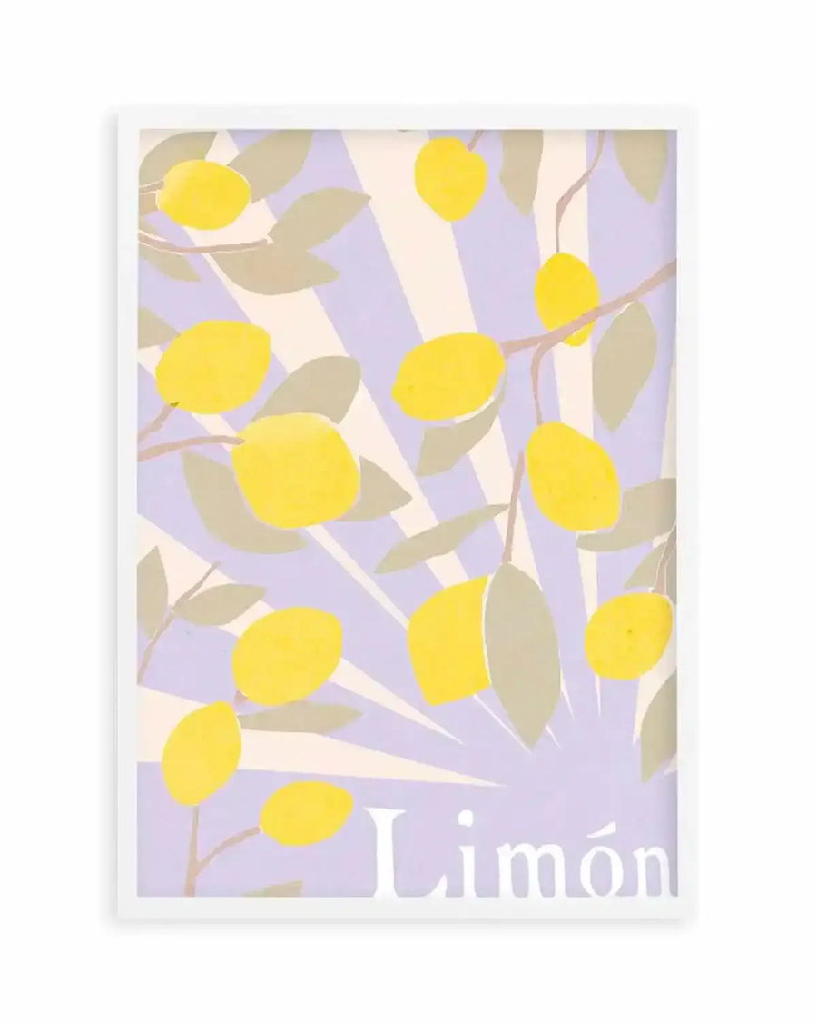 Limon en Violeta I Art Print from Olive et Oriel where you can shop wallpaper and artworks online