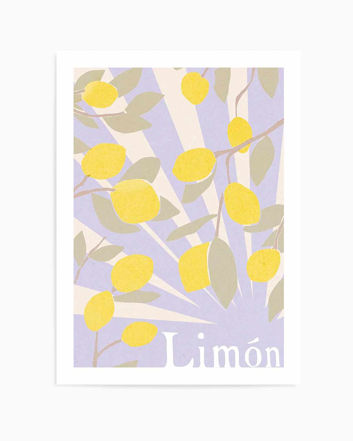 Limon en Violeta I Art Print