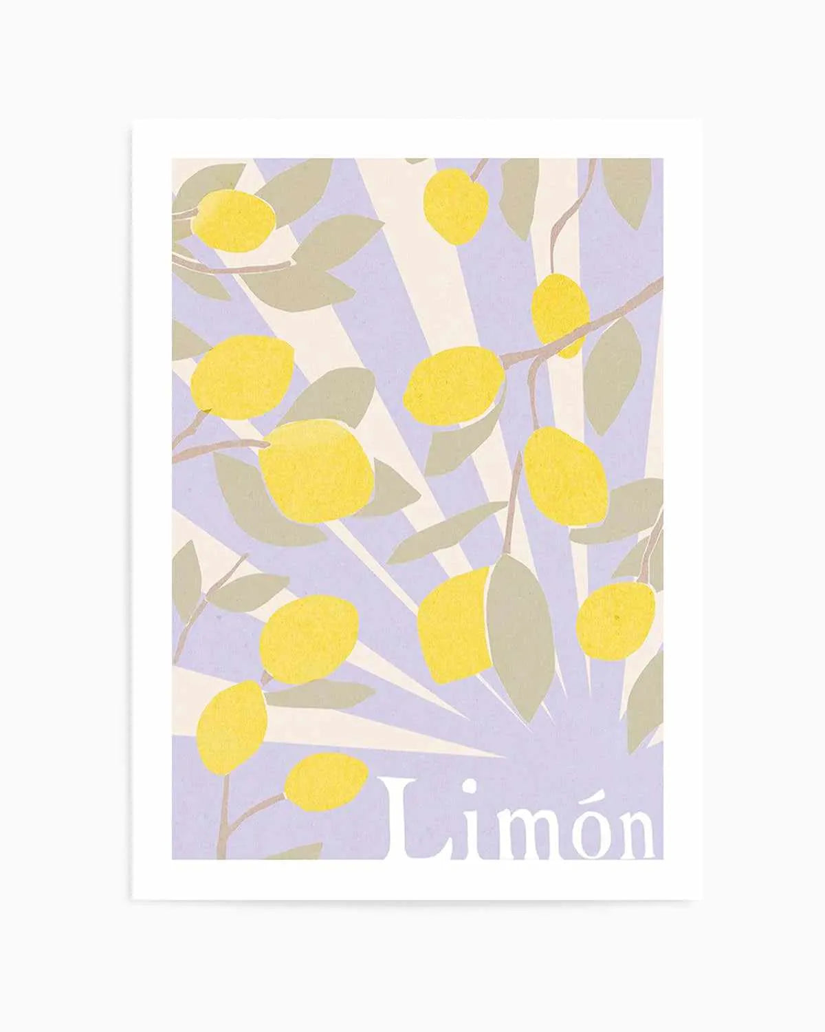 Limon en Violeta I Art Print from Olive et Oriel where you can shop wallpaper and artworks online