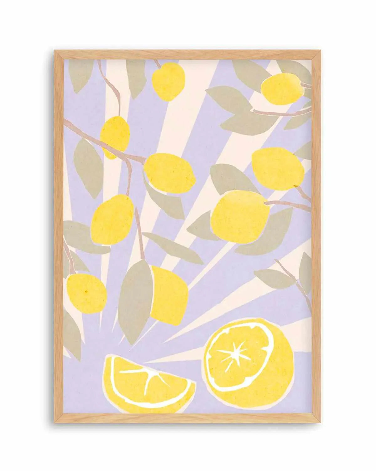Limon en Violeta II Art Print from Olive et Oriel where you can shop wallpaper and artworks online