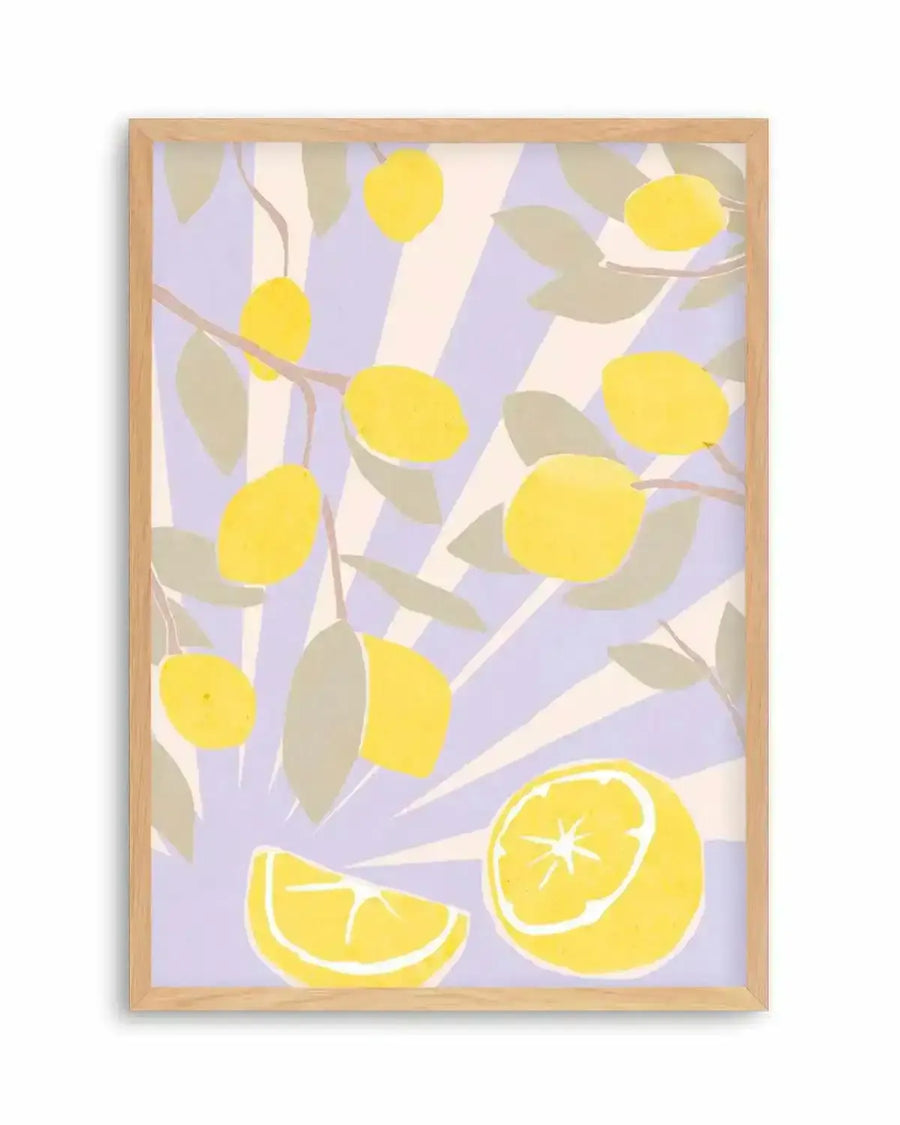 Limon en Violeta II Art Print from Olive et Oriel where you can shop wallpaper and artworks online
