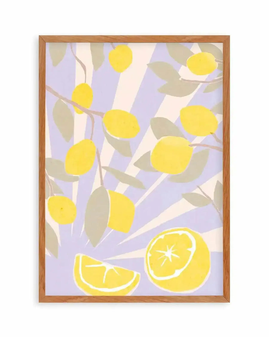 Limon en Violeta II Art Print from Olive et Oriel where you can shop wallpaper and artworks online