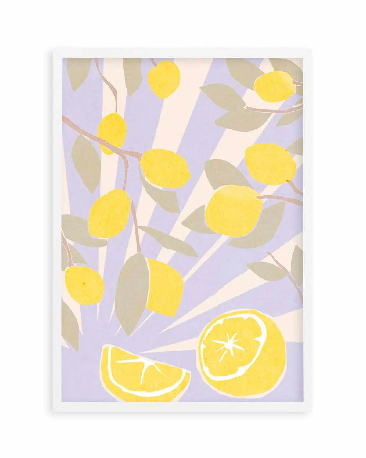 Limon en Violeta II Art Print from Olive et Oriel where you can shop wallpaper and artworks online
