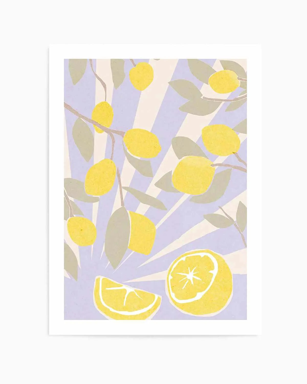 Limon en Violeta II Art Print from Olive et Oriel where you can shop wallpaper and artworks online
