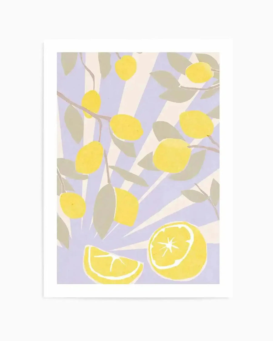 Limon en Violeta II Art Print from Olive et Oriel where you can shop wallpaper and artworks online