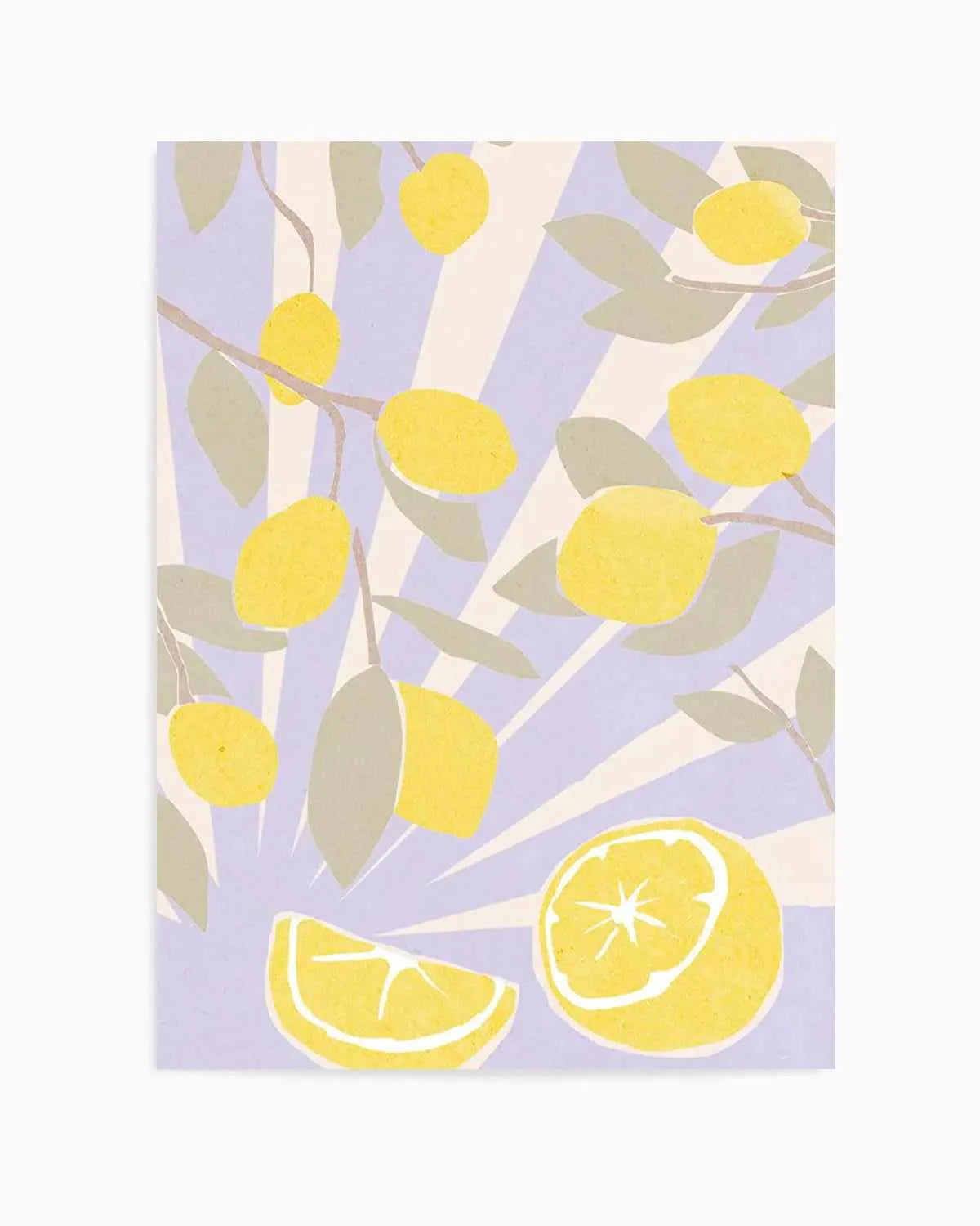 Limon en Violeta II Art Print from Olive et Oriel where you can shop wallpaper and artworks online