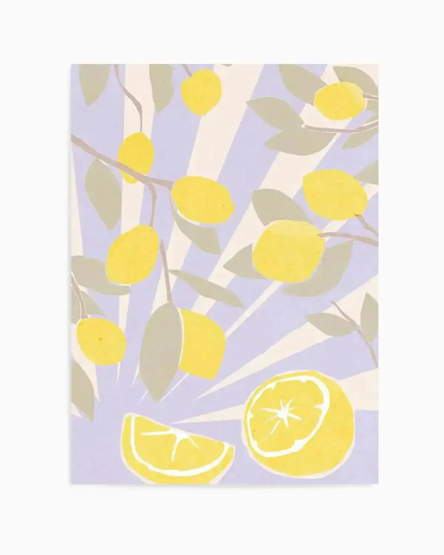 Limon en Violeta II Art Print from Olive et Oriel where you can shop wallpaper and artworks online