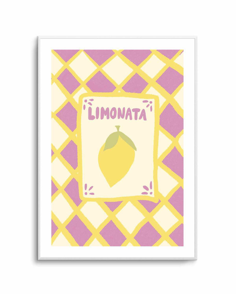 Limonata Check | Art Print from Olive et Oriel where you can shop wallpaper and artworks online
