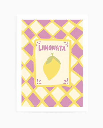 Limonata Check | Art Print from Olive et Oriel where you can shop wallpaper and artworks online