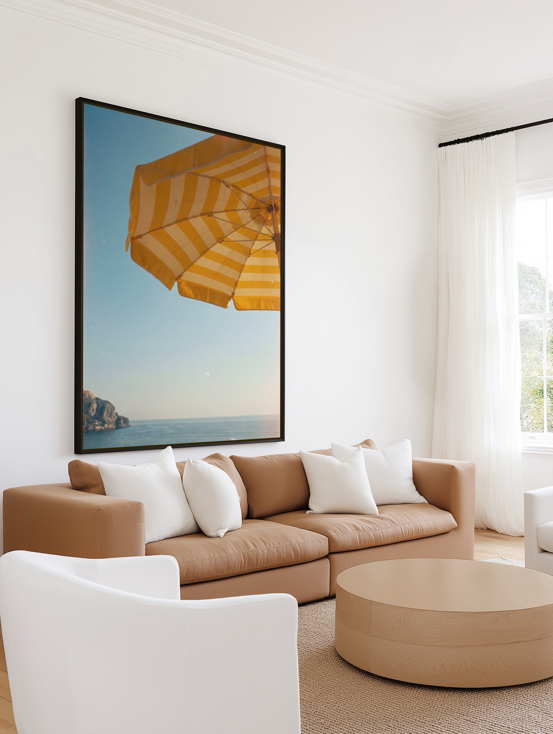 Limoncello Skies | Framed Canvas Art Print