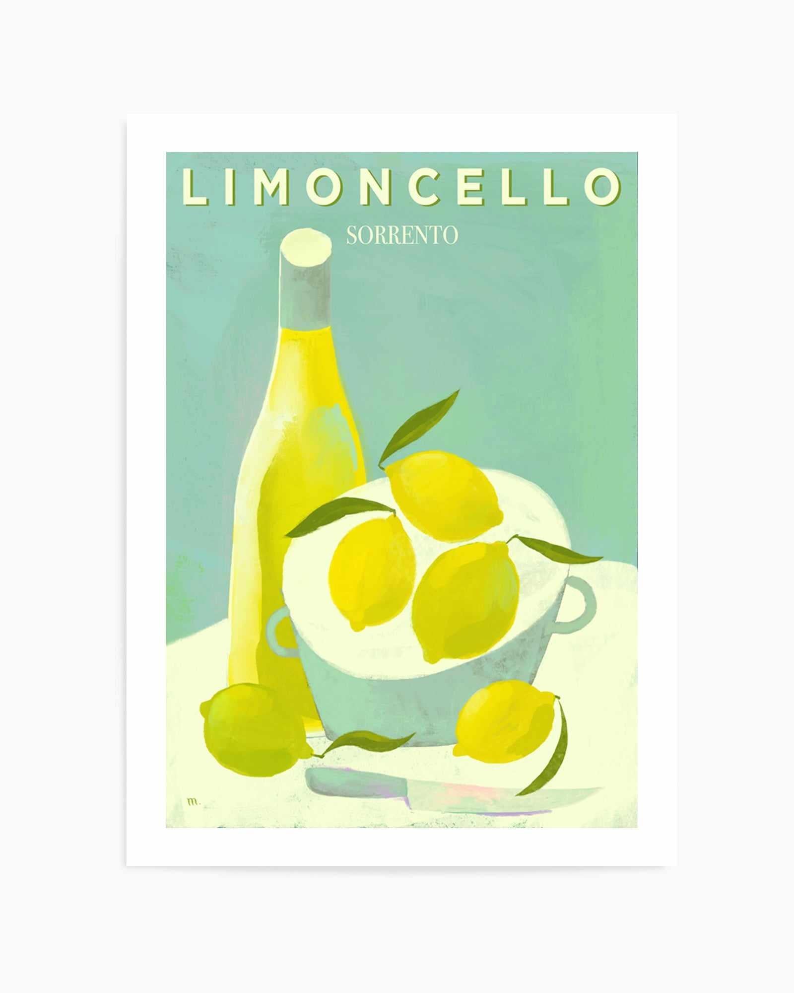 Limoncello Sorentto by Marco Marella | Art Print from Olive et Oriel where you can shop wallpaper and artworks online