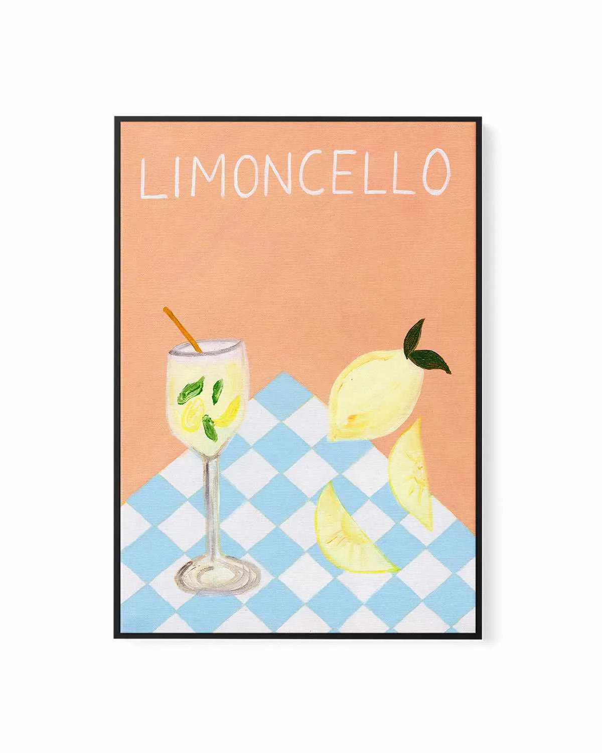 Limoncello by Britney Turner | Framed Canvas Art Print from Olive et Oriel where you can shop wallpaper and artworks online