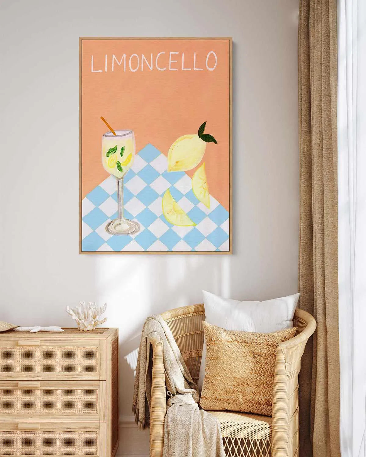 Limoncello by Britney Turner | Framed Canvas Art Print from Olive et Oriel where you can shop wallpaper and artworks online