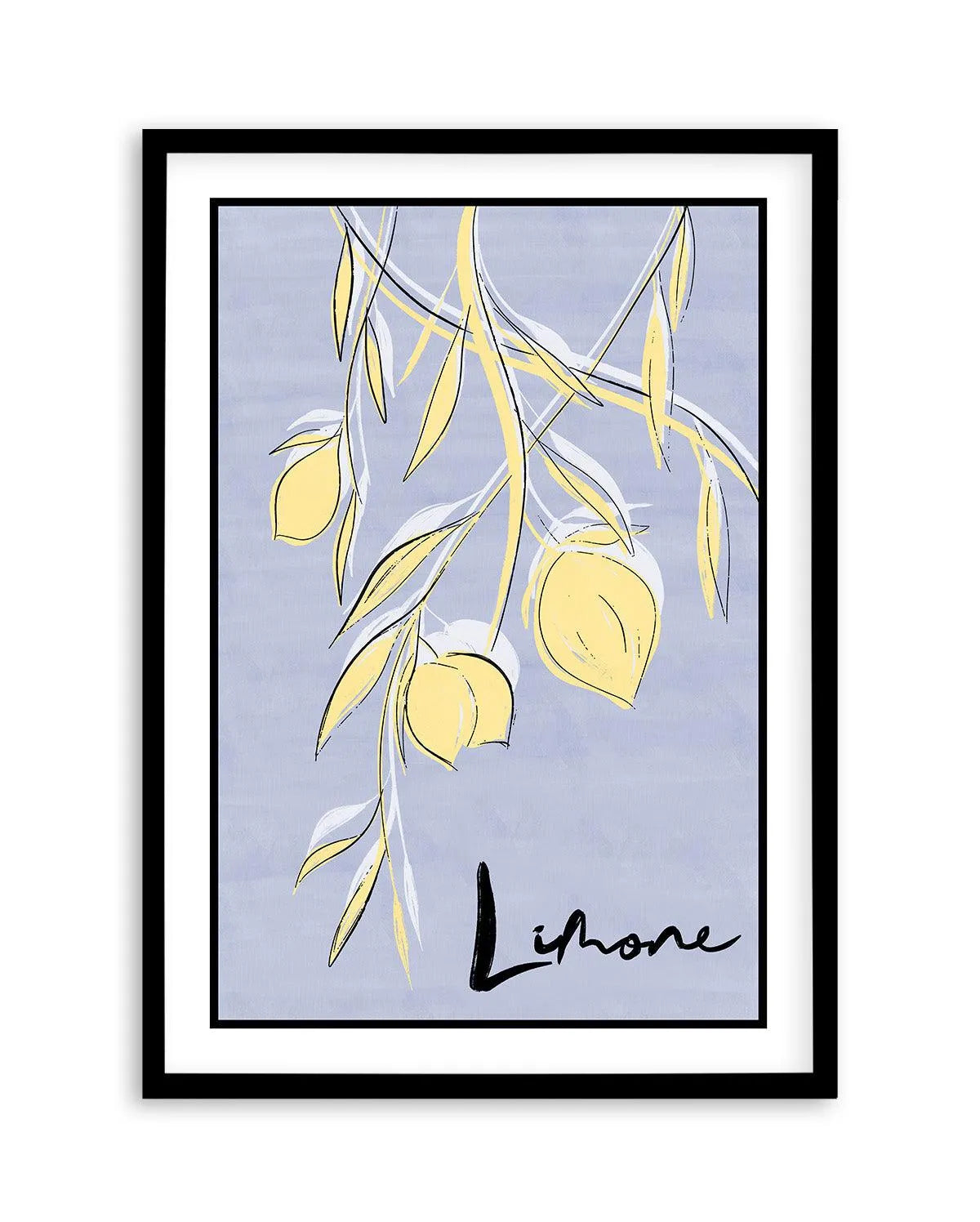 Limone Art Print-PRINT-Olive et Oriel-Olive et Oriel-A5 | 5.8" x 8.3" | 14.8 x 21cm-Black-With White Border-Buy-Australian-Art-Prints-Online-with-Olive-et-Oriel-Your-Artwork-Specialists-Austrailia-Decorate-With-Coastal-Photo-Wall-Art-Prints-From-Our-Beach-House-Artwork-Collection-Fine-Poster-and-Framed-Artwork