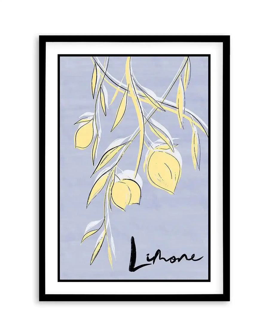 Limone Art Print-PRINT-Olive et Oriel-Olive et Oriel-A5 | 5.8" x 8.3" | 14.8 x 21cm-Black-With White Border-Buy-Australian-Art-Prints-Online-with-Olive-et-Oriel-Your-Artwork-Specialists-Austrailia-Decorate-With-Coastal-Photo-Wall-Art-Prints-From-Our-Beach-House-Artwork-Collection-Fine-Poster-and-Framed-Artwork