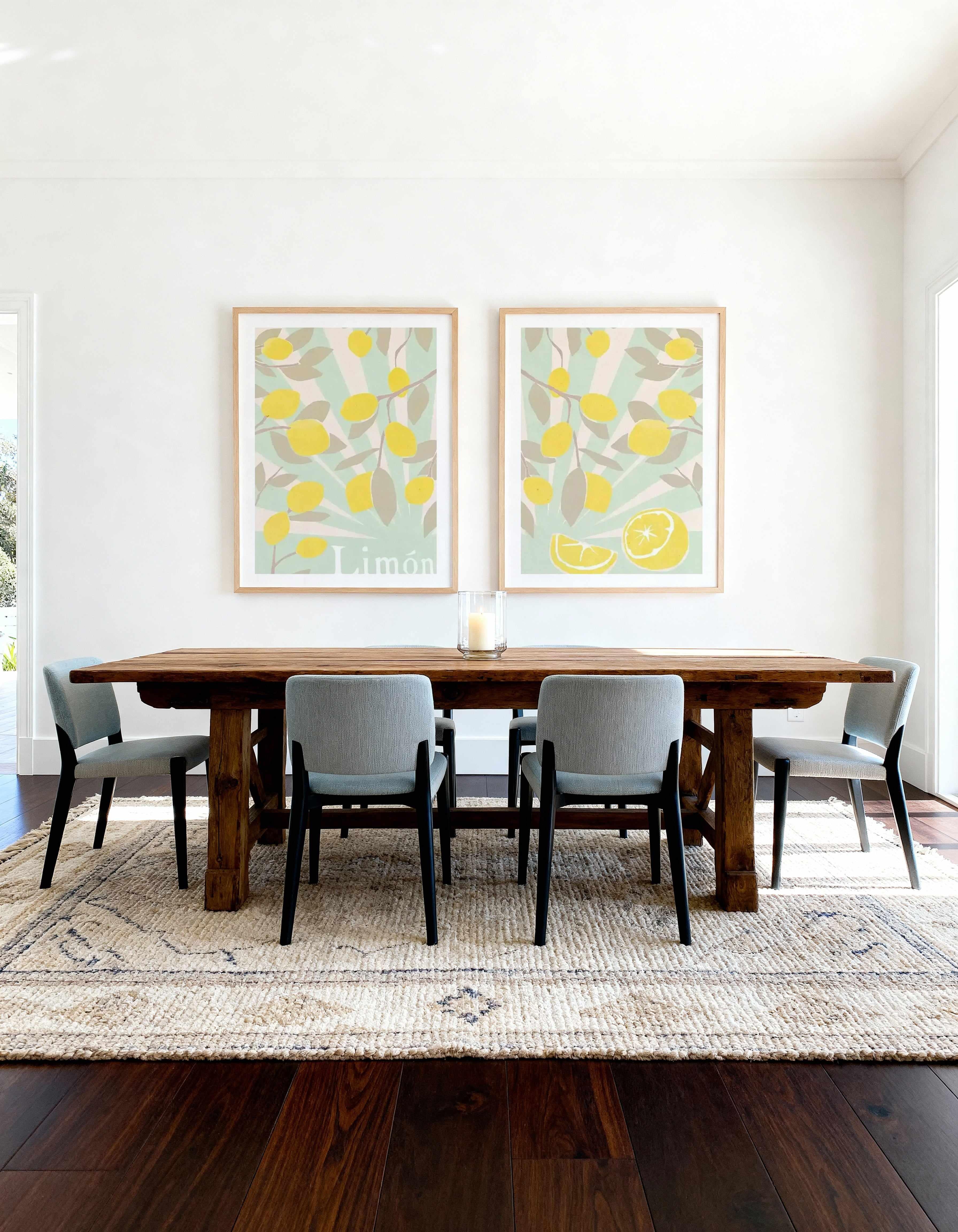 Limon en Menta I & II Art Print Set of 2 | Matching Wall Art from Olive et Oriel where you can shop wallpaper and artworks online