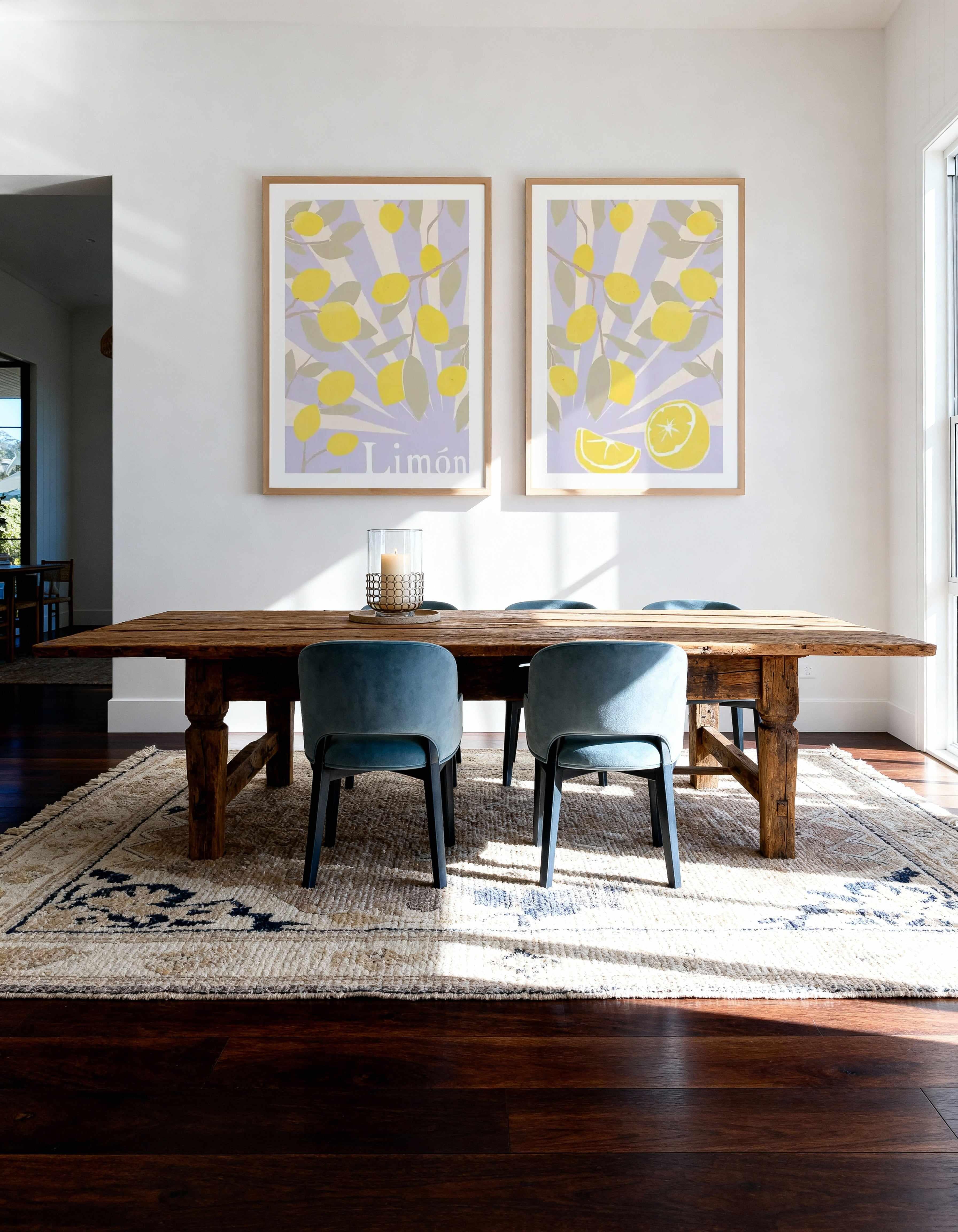 Limon en Violeta I & II Art Print Set of 2 | Matching Wall Art from Olive et Oriel where you can shop wallpaper and artworks online