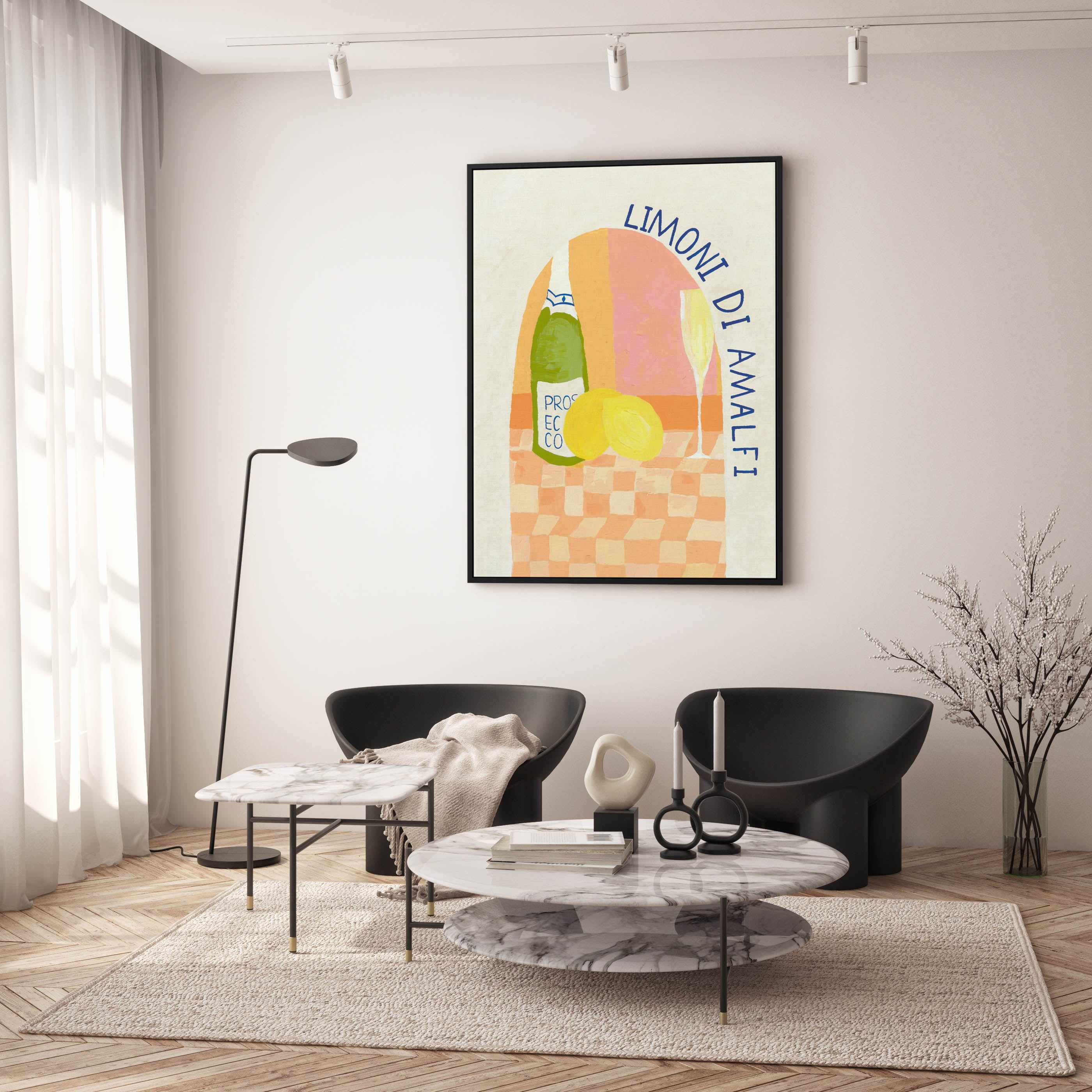 Limoni Di Amalfi | Framed Canvas Art Print