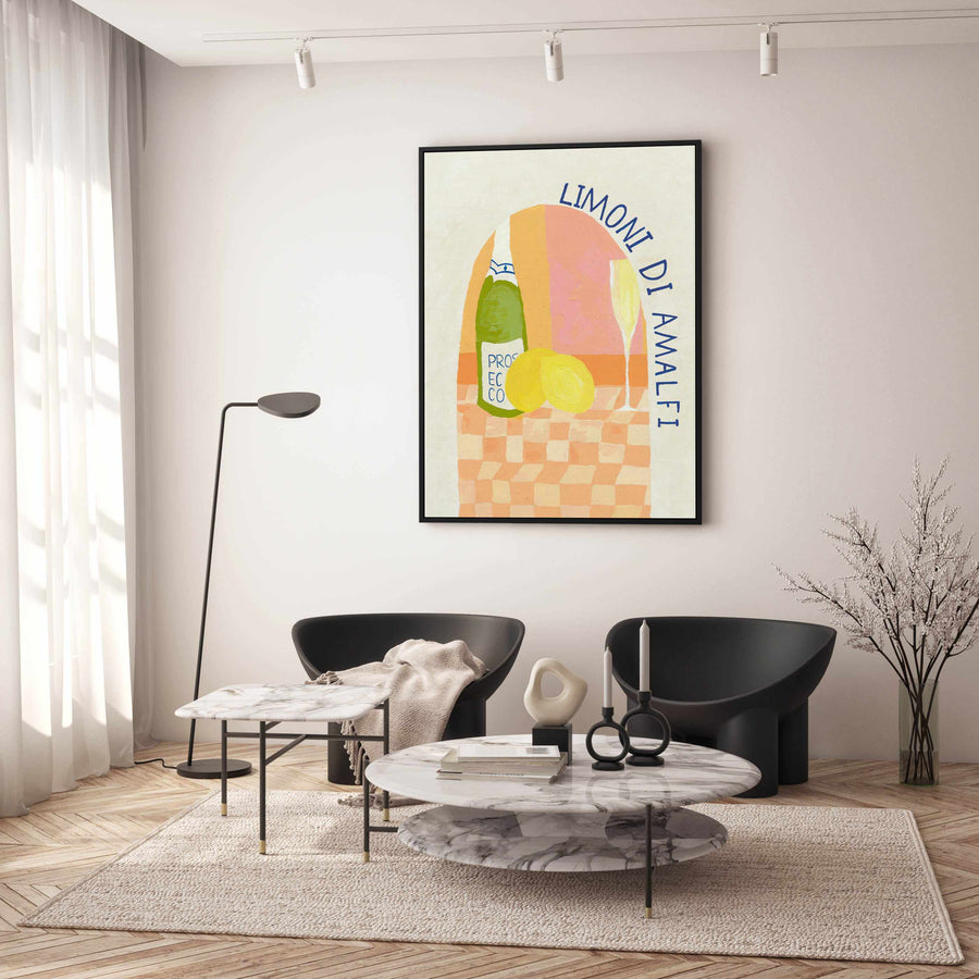 Limoni Di Amalfi | Framed Canvas Art Print from Olive et Oriel where you can shop wallpaper and artworks online