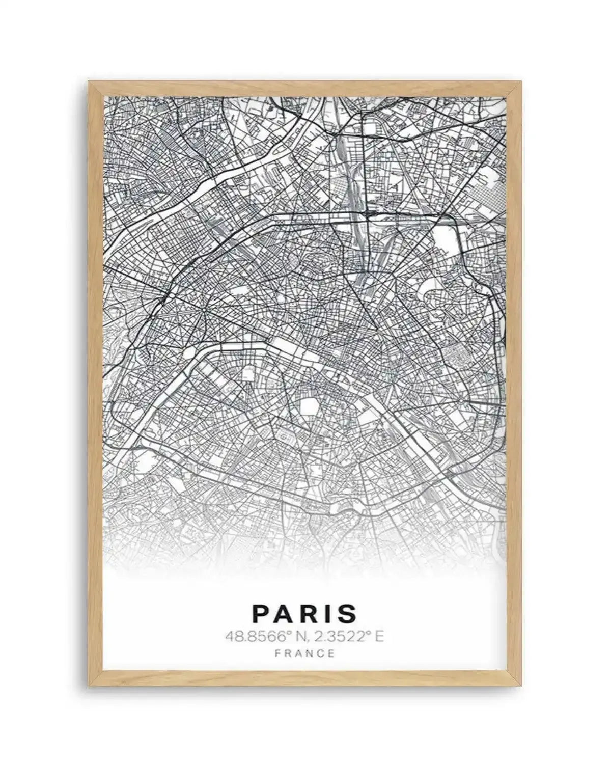 Line Art Map Of Paris Art Print from Olive et Oriel where you can shop wallpaper and artworks online