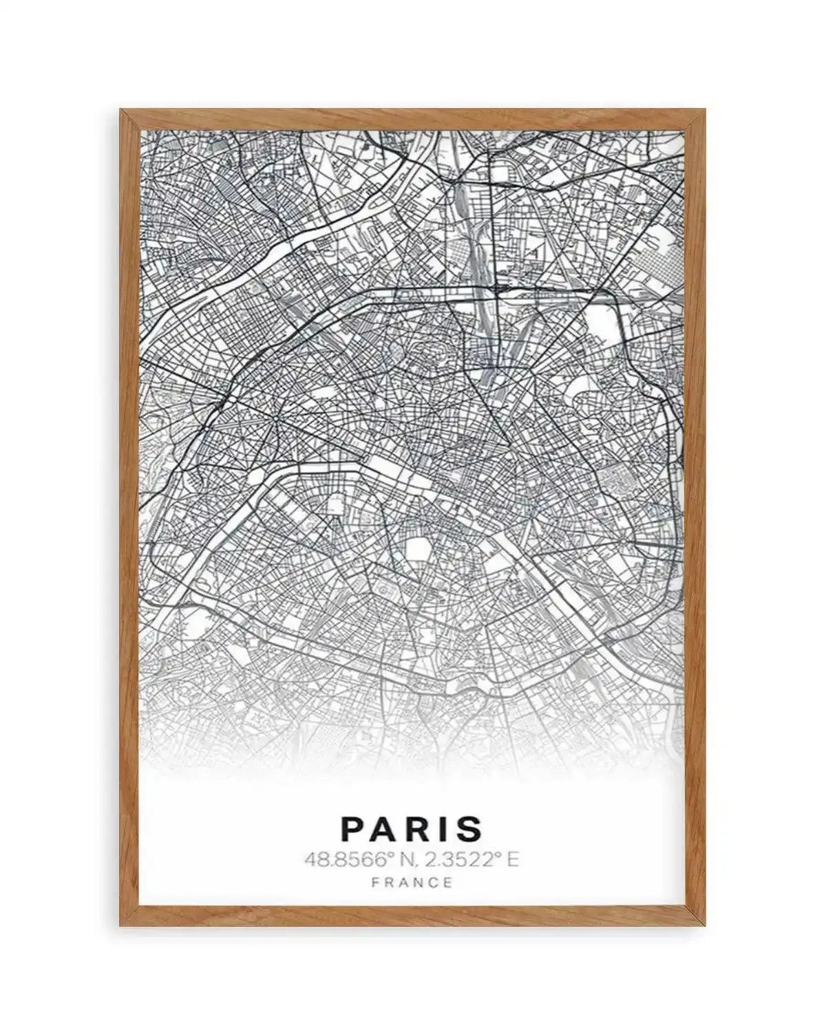 Line Art Map Of Paris Art Print from Olive et Oriel where you can shop wallpaper and artworks online