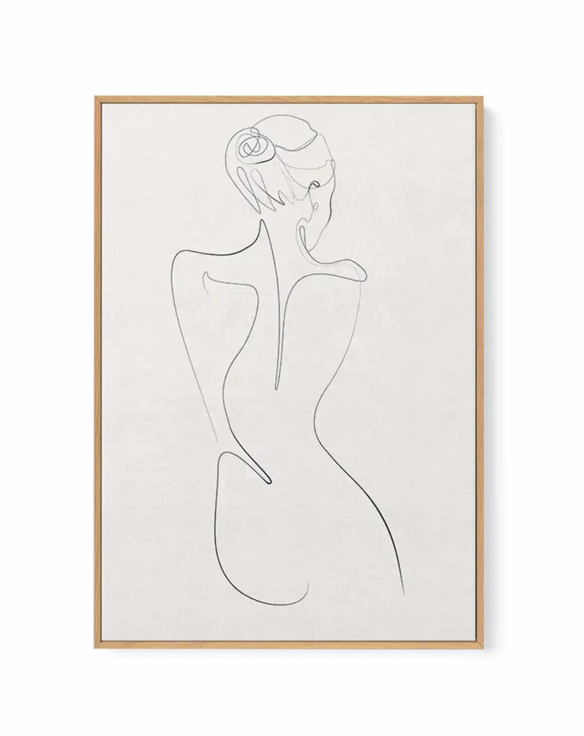 Line Figure I | Framed Canvas Art Print — framed canvas art print by Olive et Oriel