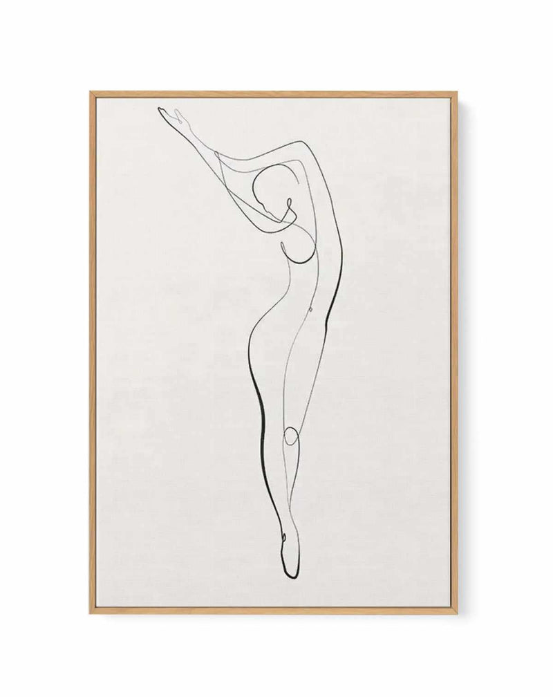 Line Figure II | Framed Canvas Art Print — framed canvas art print by Olive et Oriel