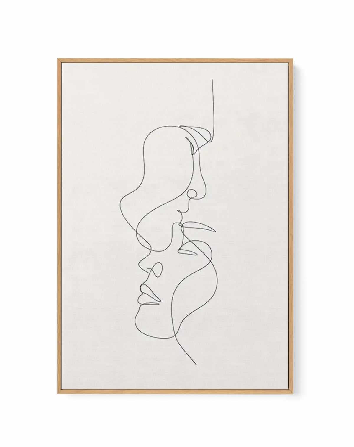 Line Figure III | Framed Canvas Art Print — framed canvas art print by Olive et Oriel