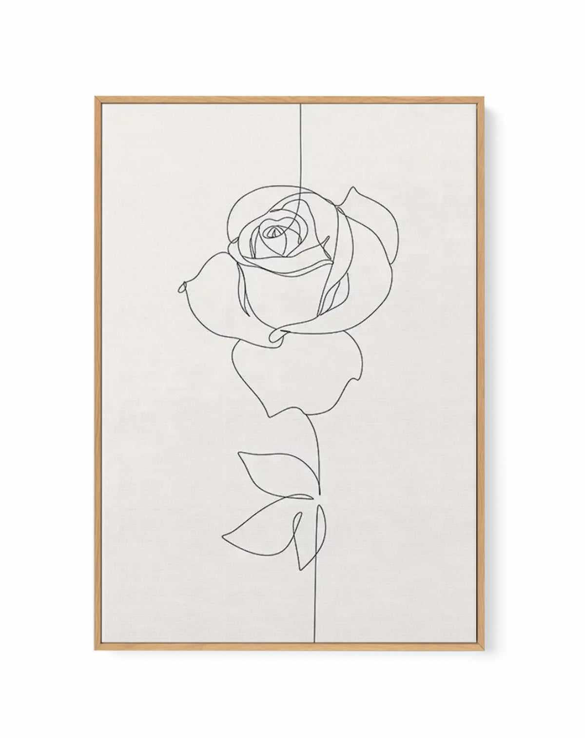 Line Figure IV | Framed Canvas Art Print — framed canvas art print by Olive et Oriel