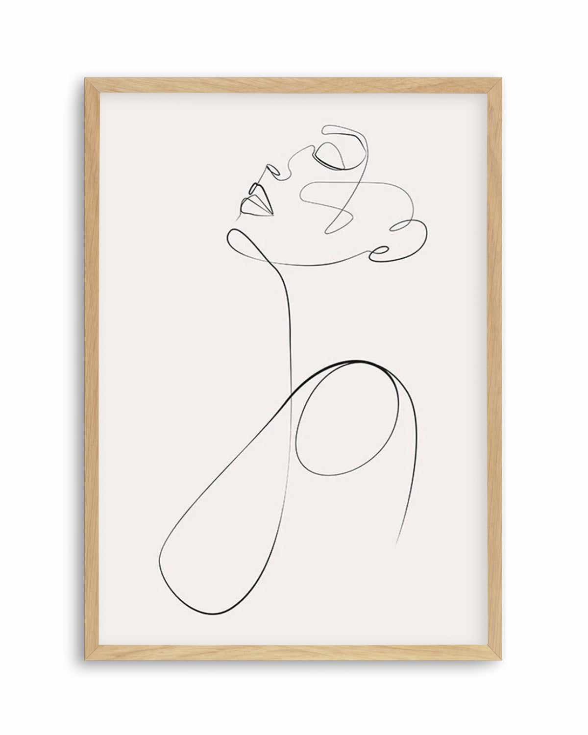 Line Figure V Art Print