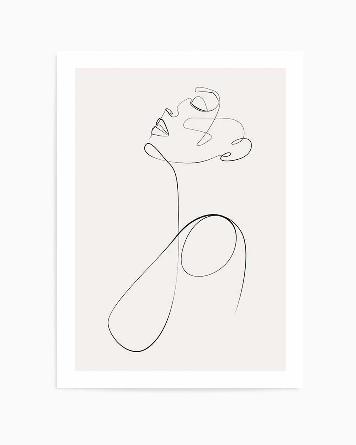 Line Figure V Art Print