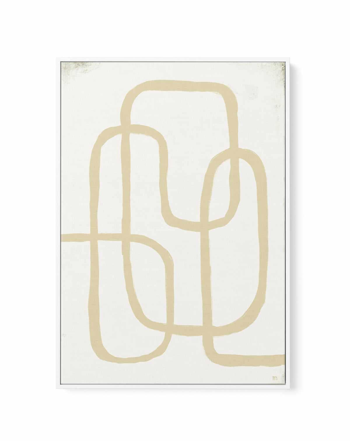 Line Works in White 2 by Marco Marella | Framed Canvas Art Print from Olive et Oriel where you can shop wallpaper and artworks online