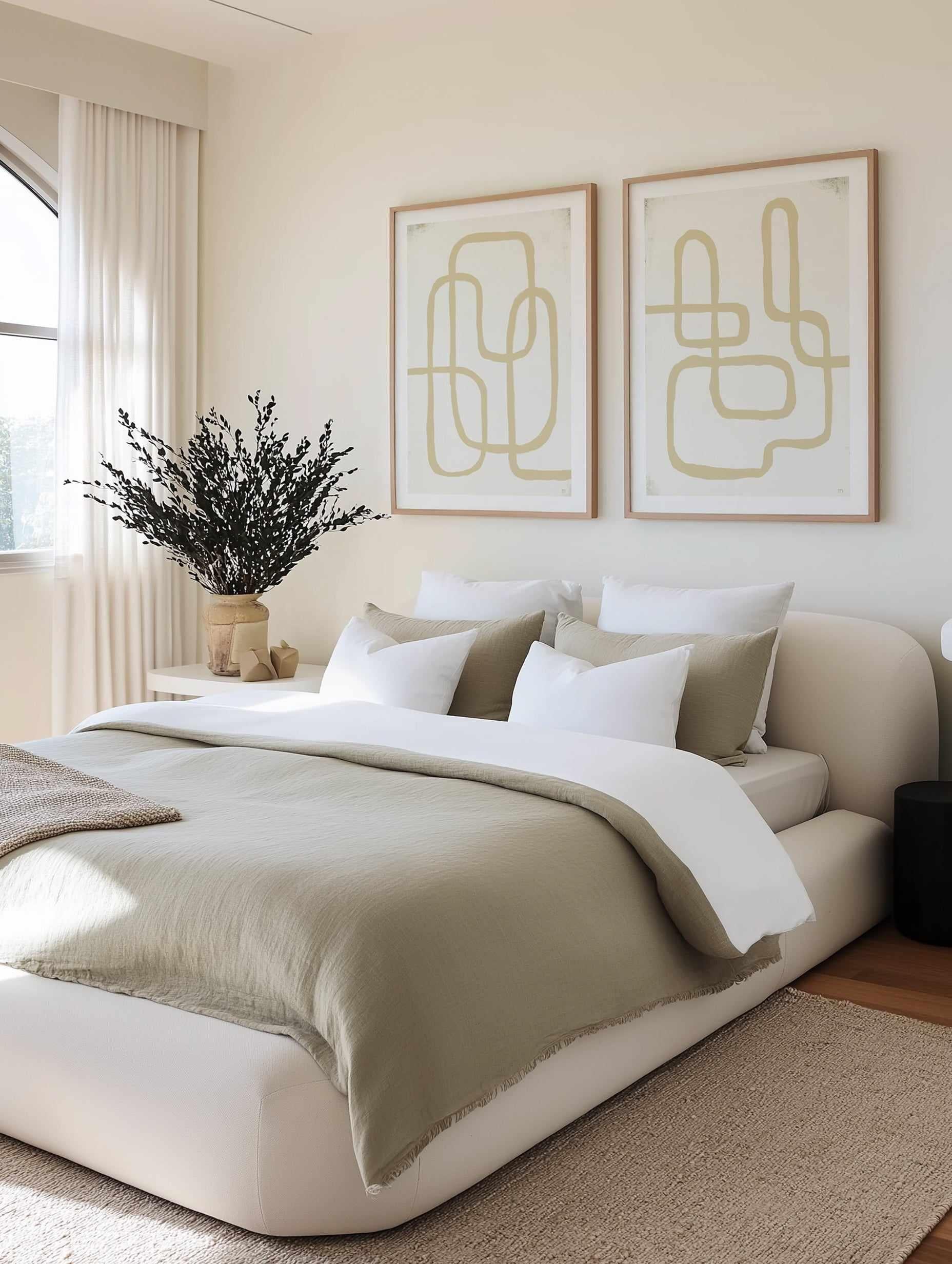 Line Works in White 2 by Marco Marella | Art Print from Olive et Oriel where you can shop wallpaper and artworks online