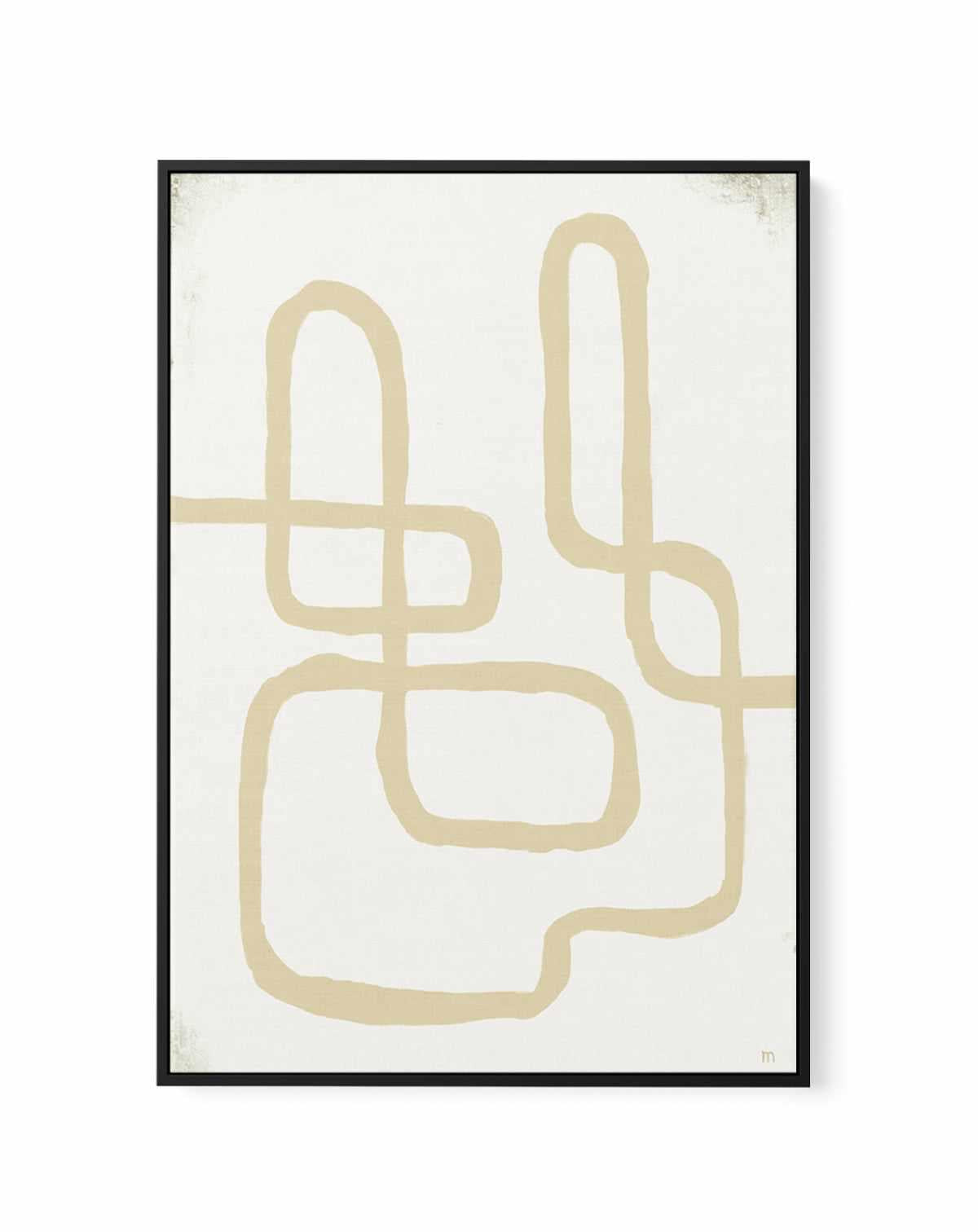 Line Works in White by Marco Marella | Framed Canvas Art Print from Olive et Oriel where you can shop wallpaper and artworks online