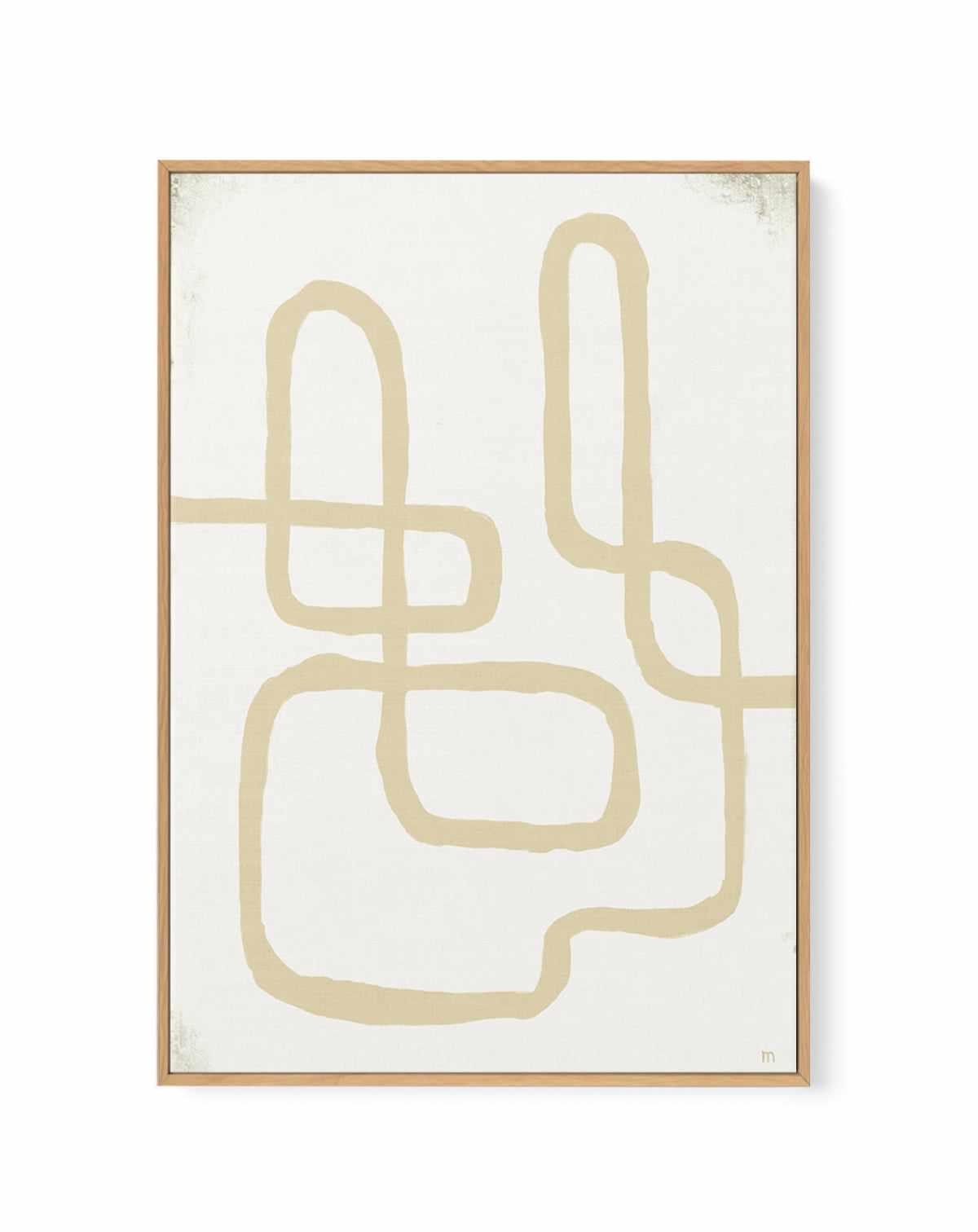 Line Works in White by Marco Marella | Framed Canvas Art Print from Olive et Oriel where you can shop wallpaper and artworks online