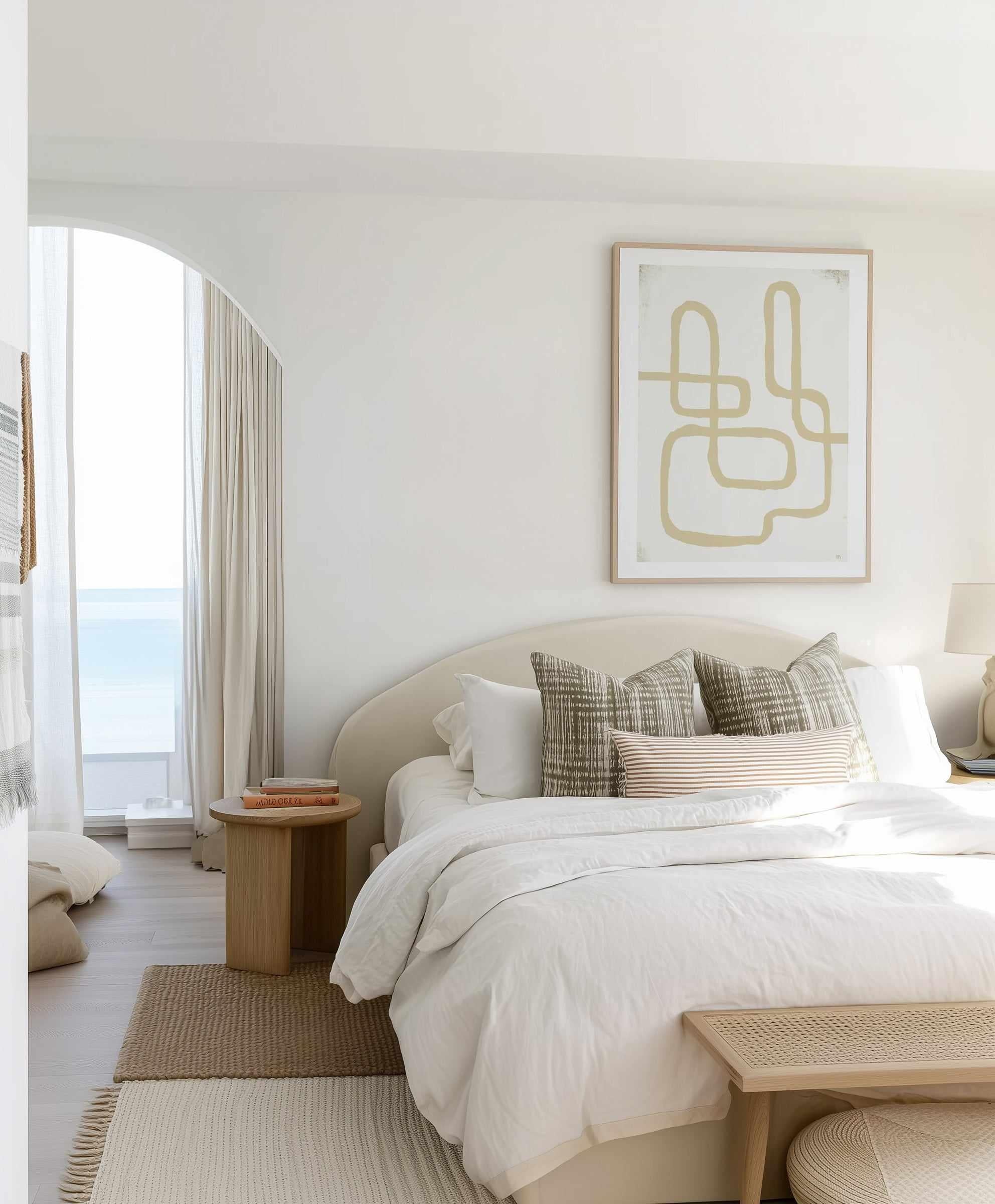 Line Works in White by Marco Marella | Art Print from Olive et Oriel where you can shop wallpaper and artworks online