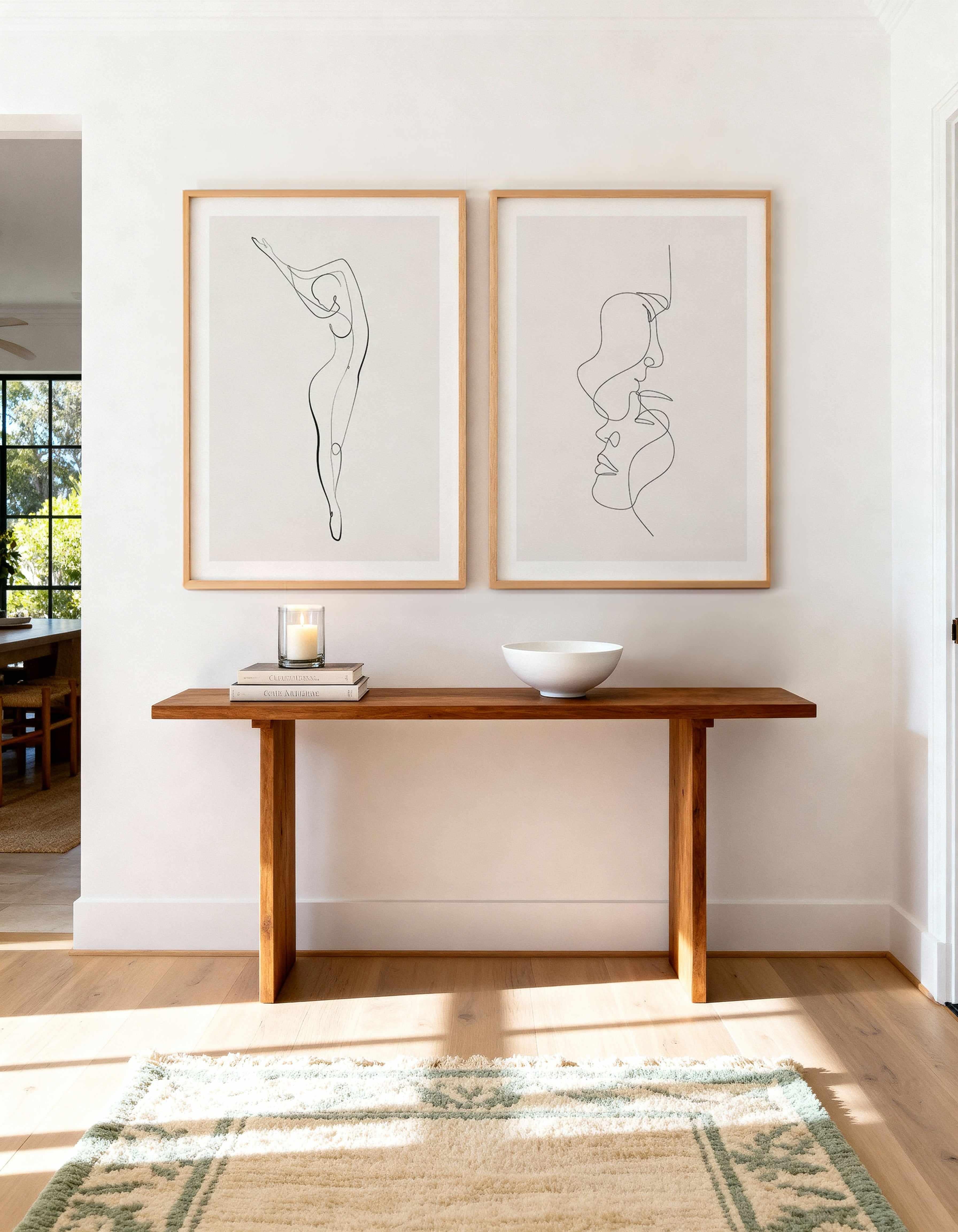 Line Figure II & III Art Print Set of 2 | Matching Wall Art from Olive et Oriel where you can shop wallpaper and artworks online