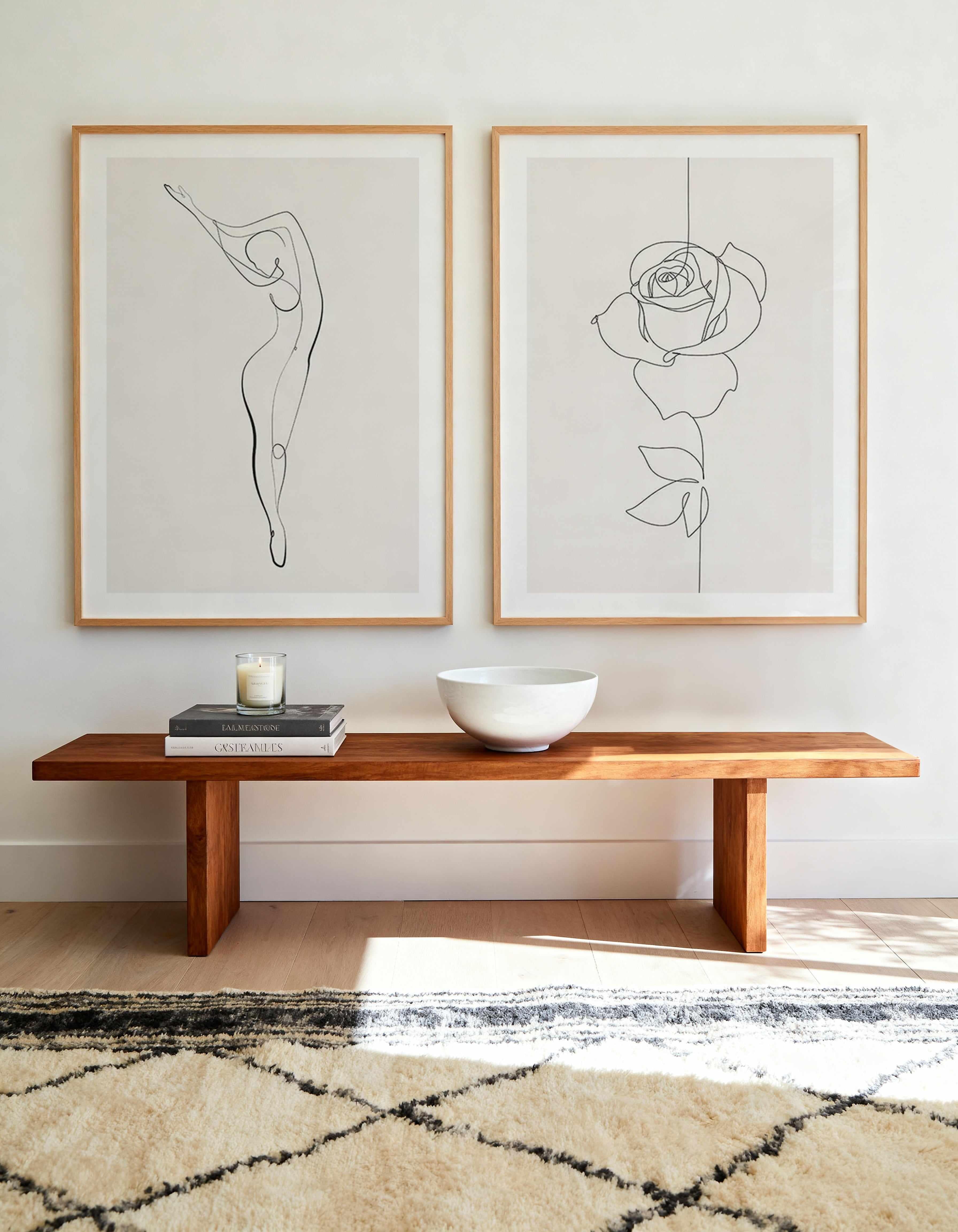 Line Figure II & IV Art Print Set of 2 | Matching Wall Art from Olive et Oriel where you can shop wallpaper and artworks online