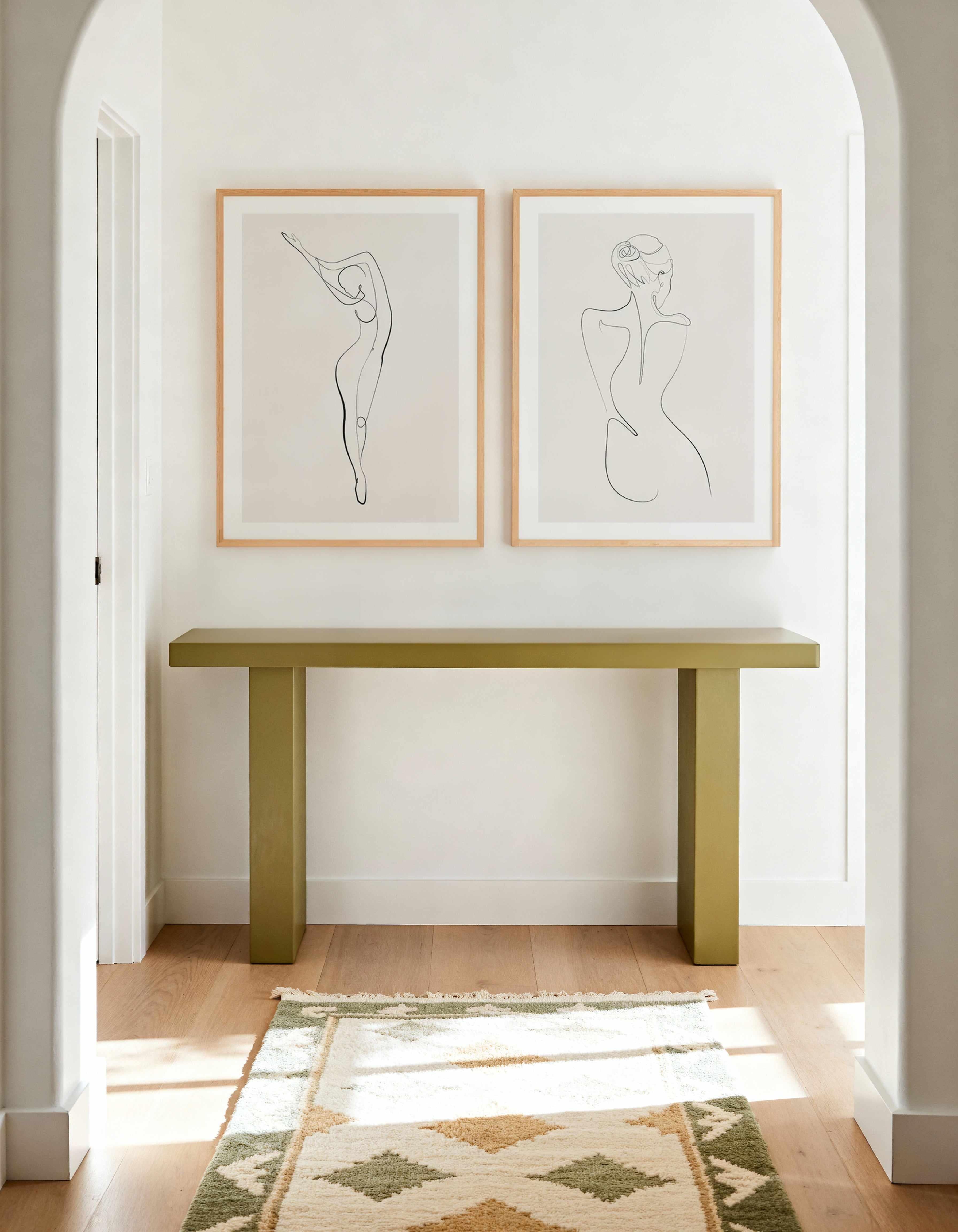 Line Figure I & II Art Print Set of 2 | Matching Wall Art from Olive et Oriel where you can shop wallpaper and artworks online