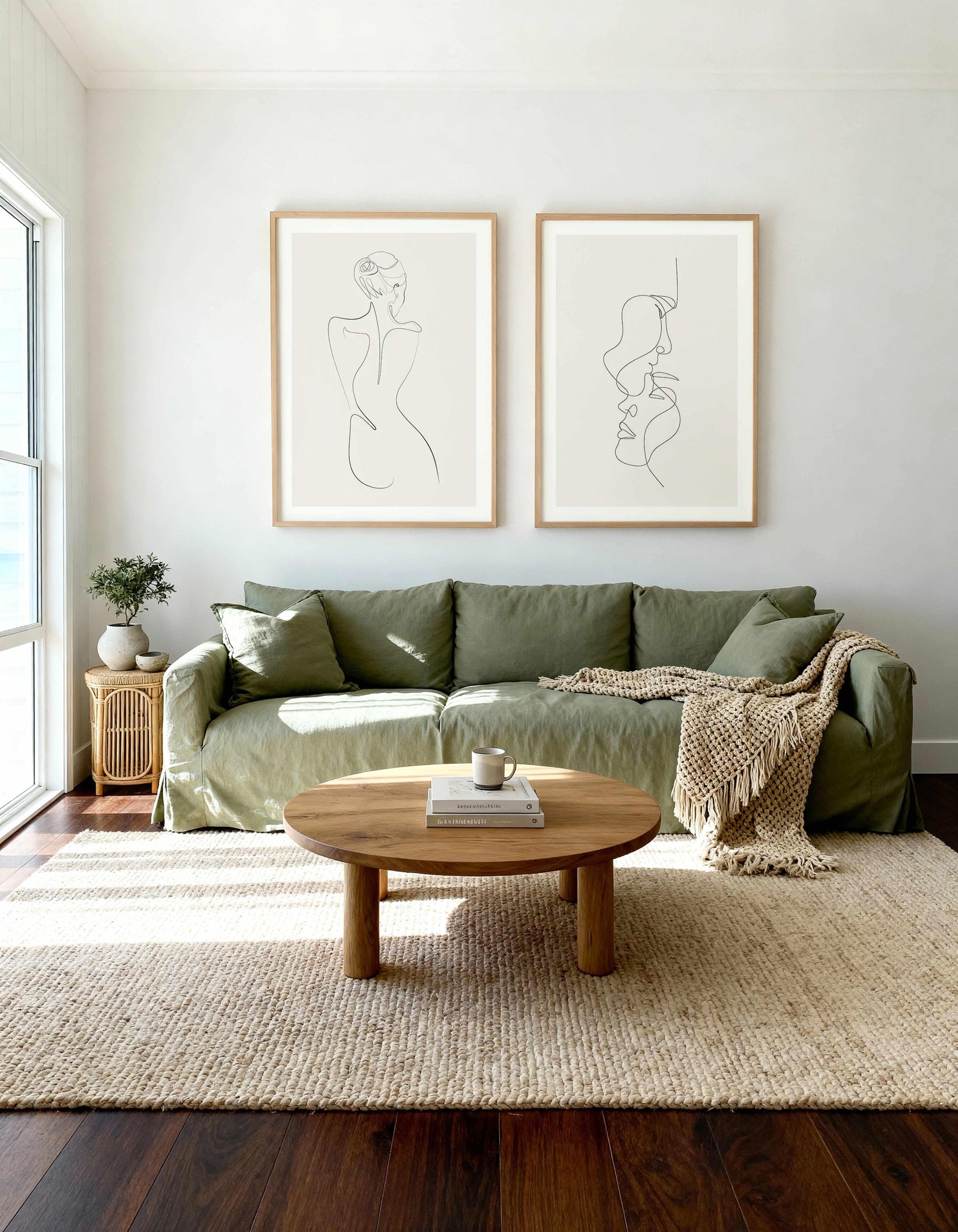 Line Figure I & III Art Print Set of 2 | Matching Wall Art from Olive et Oriel where you can shop wallpaper and artworks online