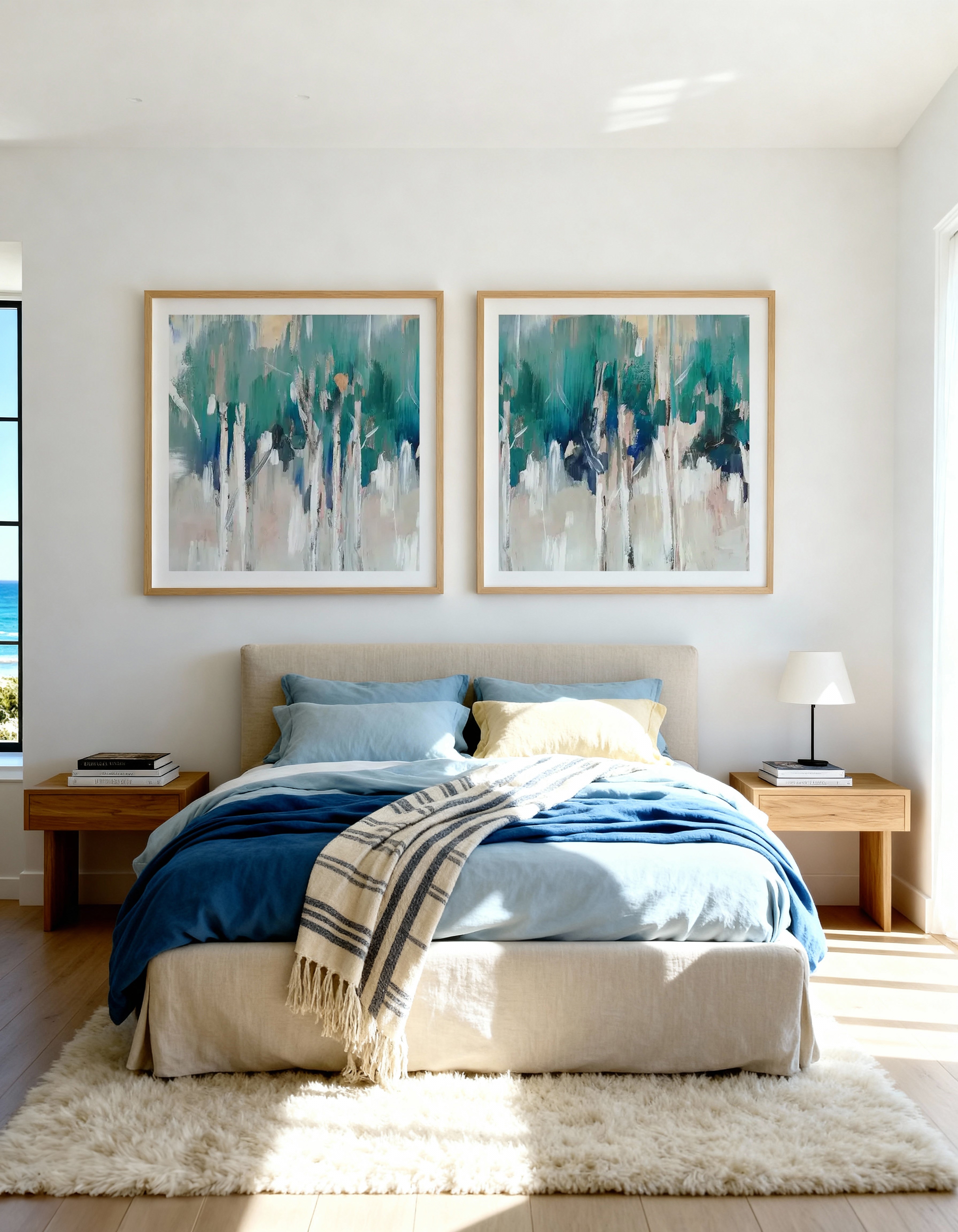 Lineament II & III Art Print Set of 2 | Matching Wall Art