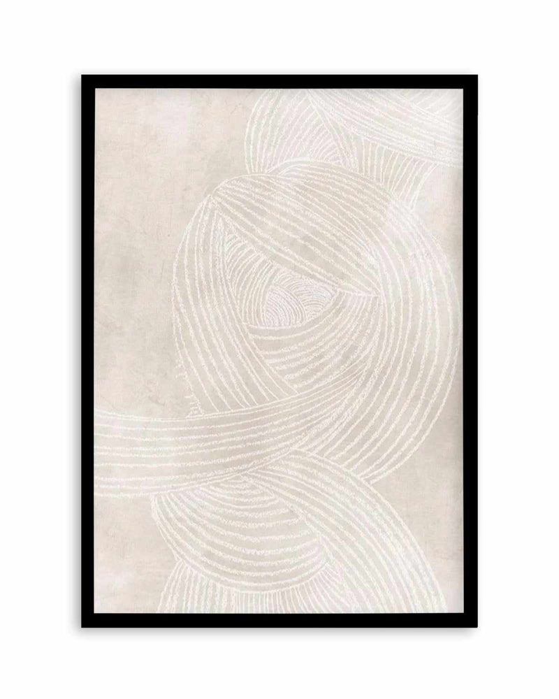 Linear Waves in Sand I Art Print