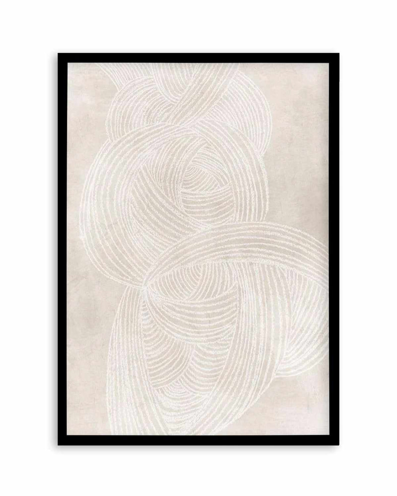 Linear Waves in Sand II Art Print