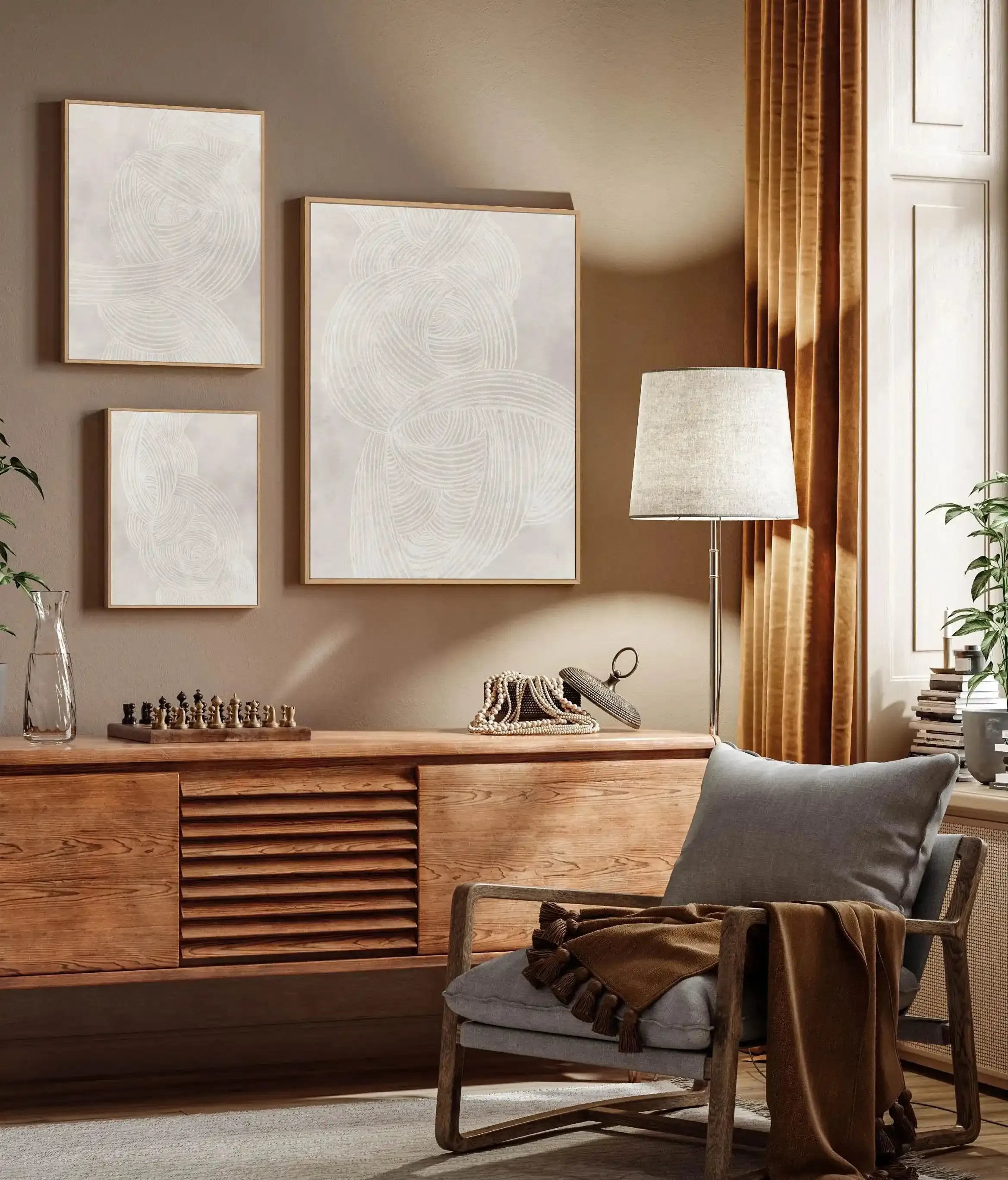 Linear Waves in Sand II | Framed Canvas-CANVAS-You can shop wall art online with Olive et Oriel for everything from abstract art to fun kids wall art. Our beautiful modern art prints and canvas art are available from large canvas prints to wall art paintings and our proudly Australian artwork collection offers only the highest quality framed large wall art and canvas art Australia - You can buy fashion photography prints or Hampton print posters and paintings on canvas from Olive et Oriel and ha