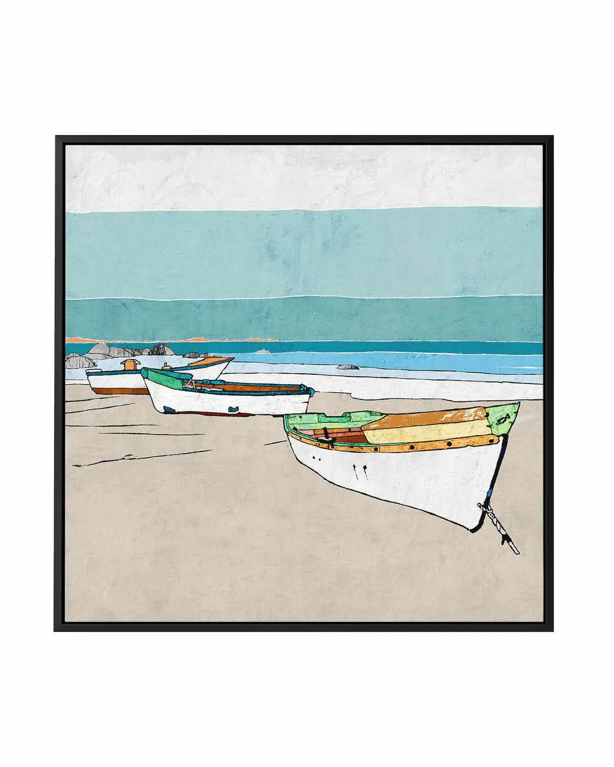 Lined Up | Framed Canvas Art Print from Olive et Oriel where you can shop wallpaper and artworks online