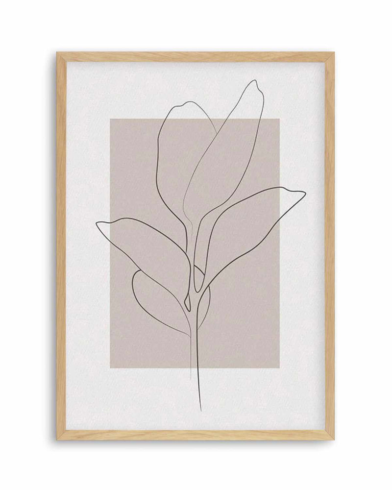 Lines of the Leaf Art Print