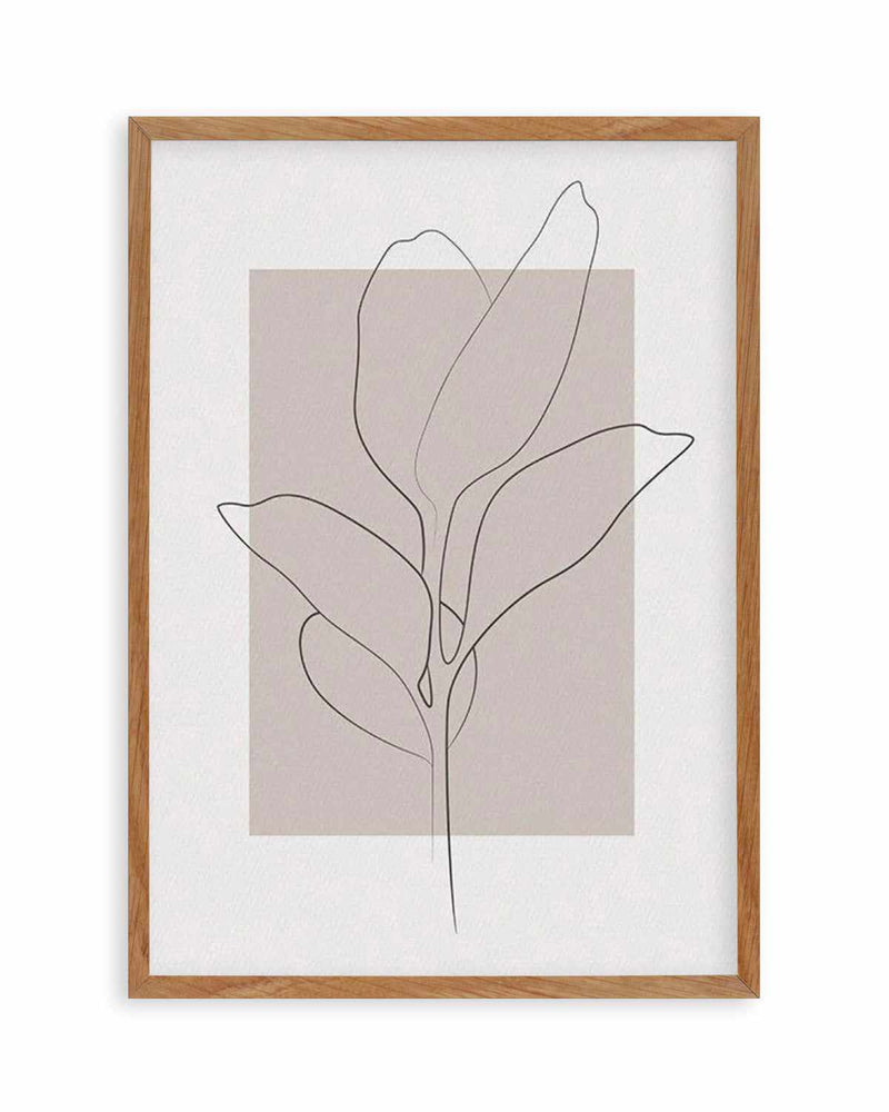 Lines of the Leaf Art Print