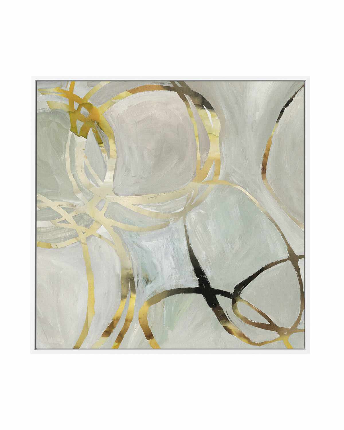 Linked I | Framed Canvas Art Print